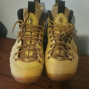 Nike Yellow and Black Athletic Shoes Molded Upper